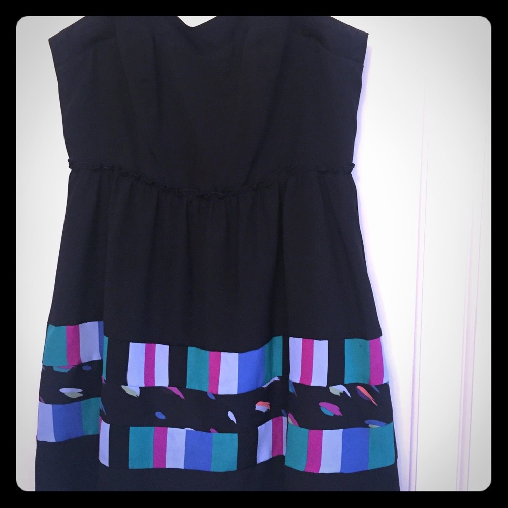 BCBG mini dress with sheer straps sz 4